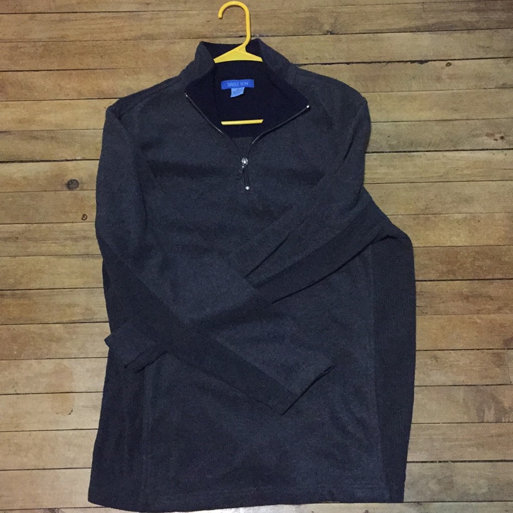1/4 zip Savile Row sweater
